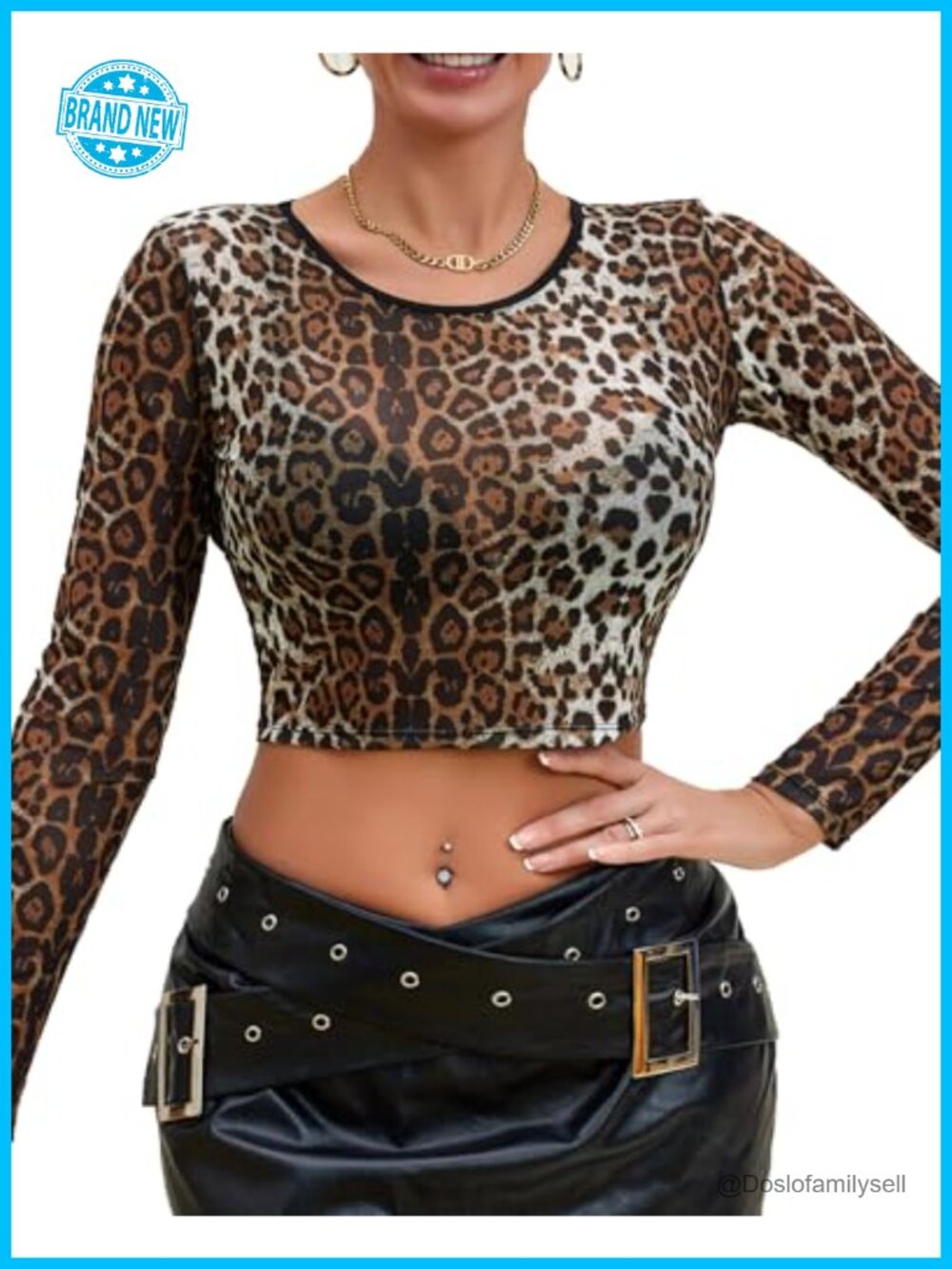 Sheer Mesh Long Sleeve Crop Top Y2K See Through Blouse